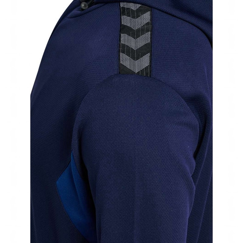 Hummel Authentic Pl Zip Hoodie Herr Marinblå | 169638-585
