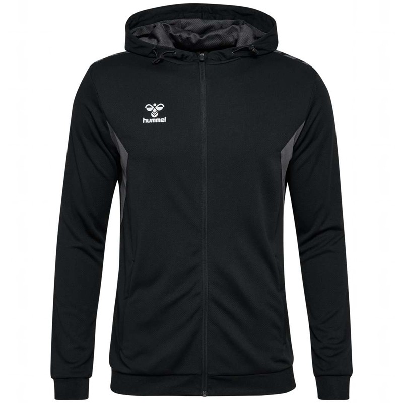 Hummel Authentic Pl Zip Hoodie Herr Svarta | 149042-042