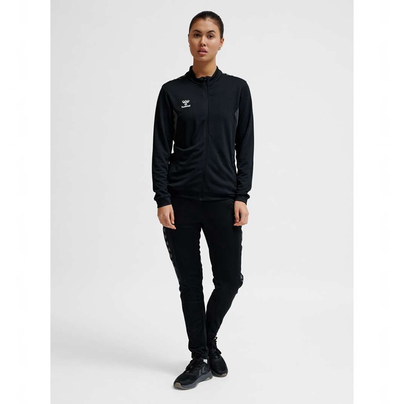 Hummel Authentic Pl Zip Jackor Dam Svarta | 684794-387
