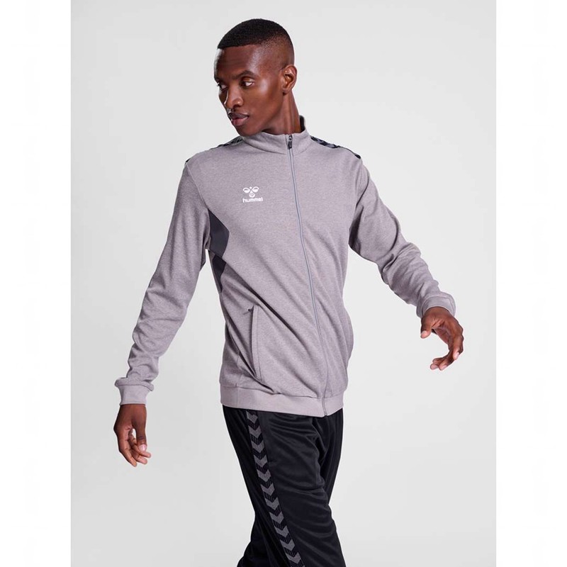 Hummel Authentic Pl Zip Jackor Herr Grå | 493858-446