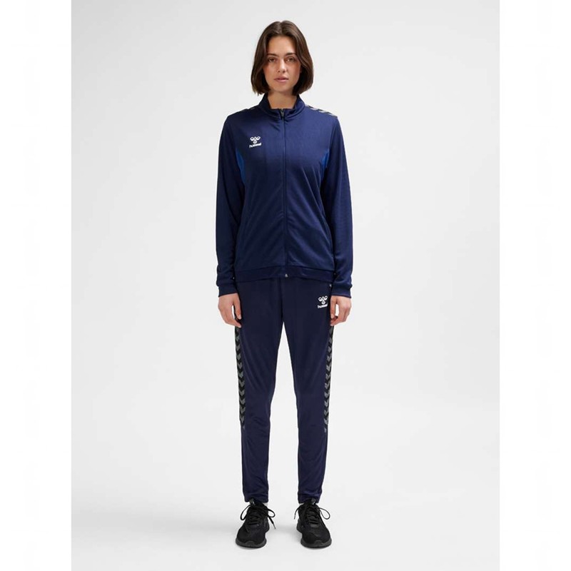 Hummel Authentic Pl Zip Tröjor Dam Marinblå | 566492-970