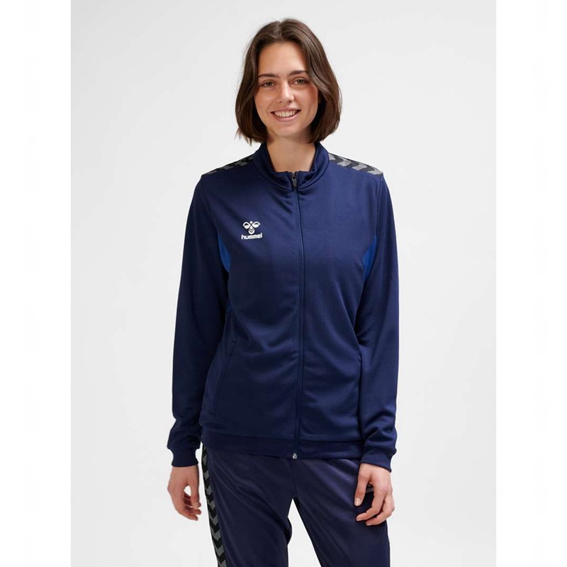 Hummel Authentic Pl Zip Tröjor Dam Marinblå | 566492-970
