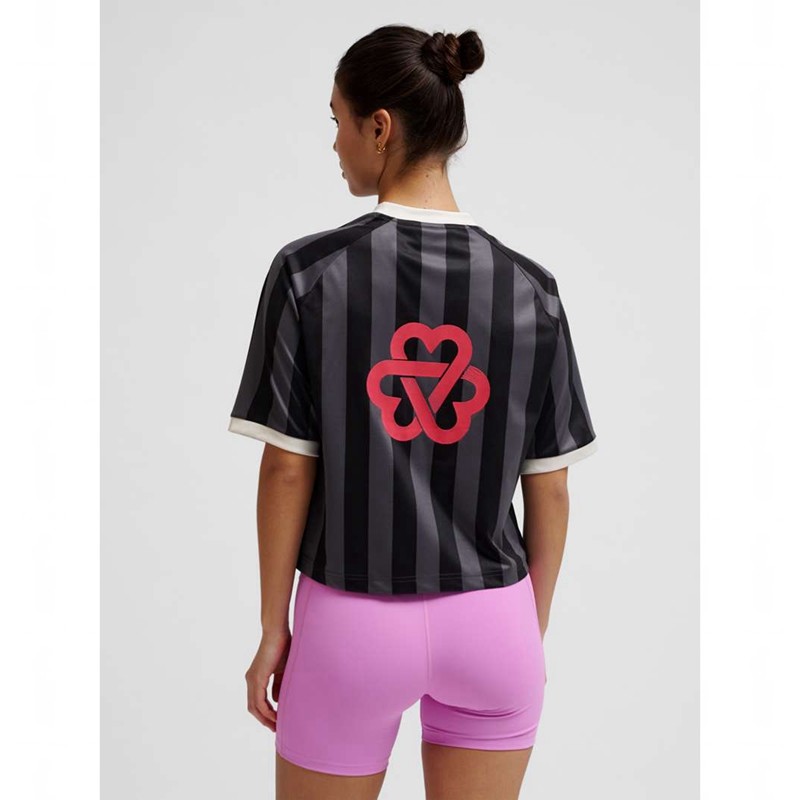 Hummel Boxy Bee Mine Shirt S/S Shorts Dam Svarta | 830931-877