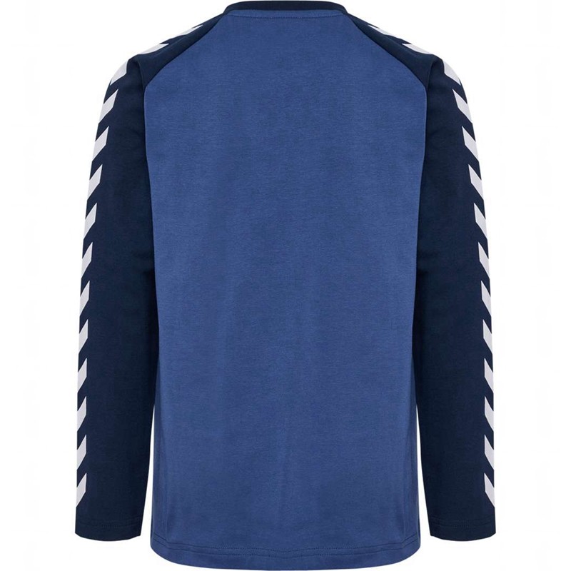 Hummel Boys L/S T-shirt Barn Blå | 469931-845
