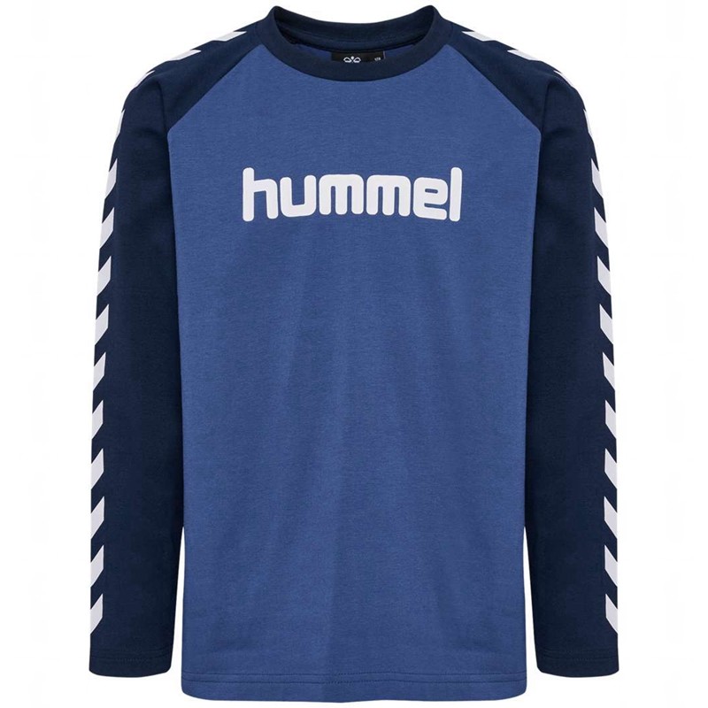Hummel Boys L/S T-shirt Barn Blå | 469931-845