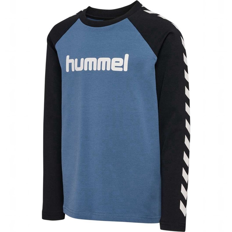 Hummel Boys L/S T-shirt Barn Blå | 549593-436