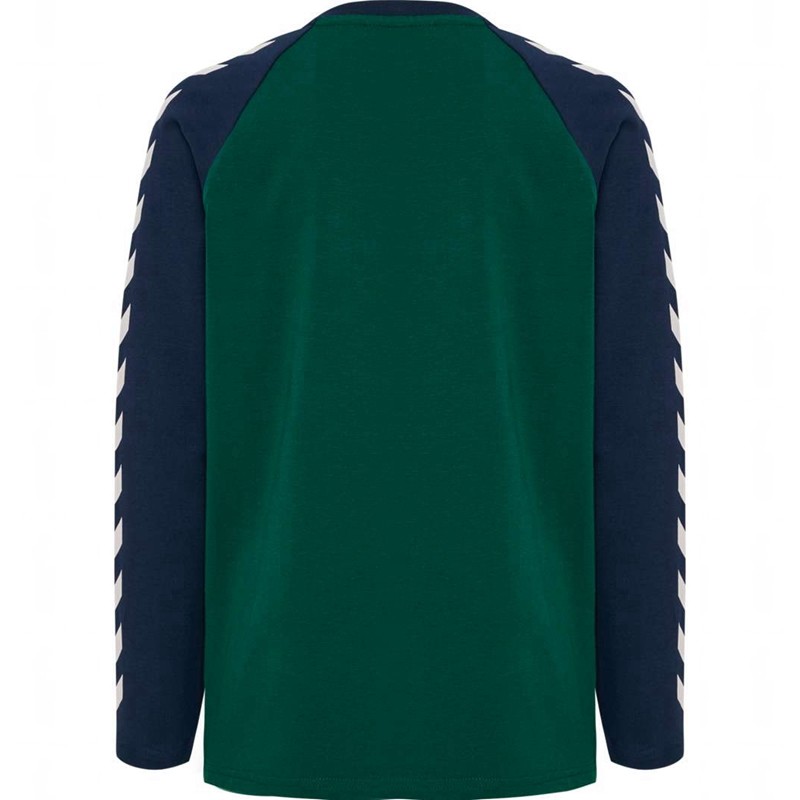 Hummel Boys L/S T-shirt Barn Gröna | 878079-345
