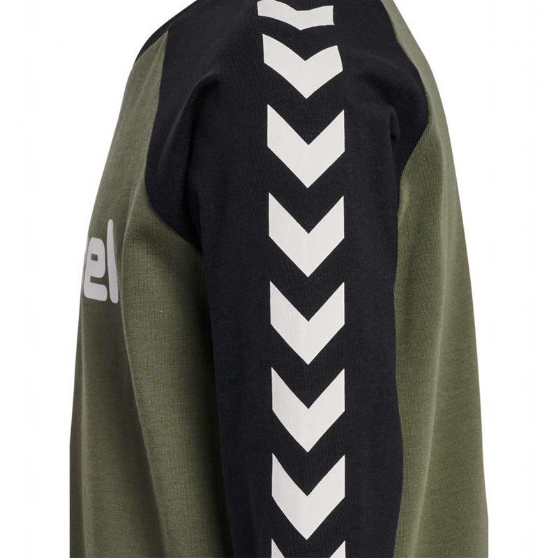 Hummel Boys L/S T-shirt Barn Olivgröna | 253886-355