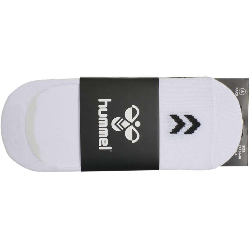 Hummel Chevron 6-pack No Show Strumpor Dam Vita | 403477-537