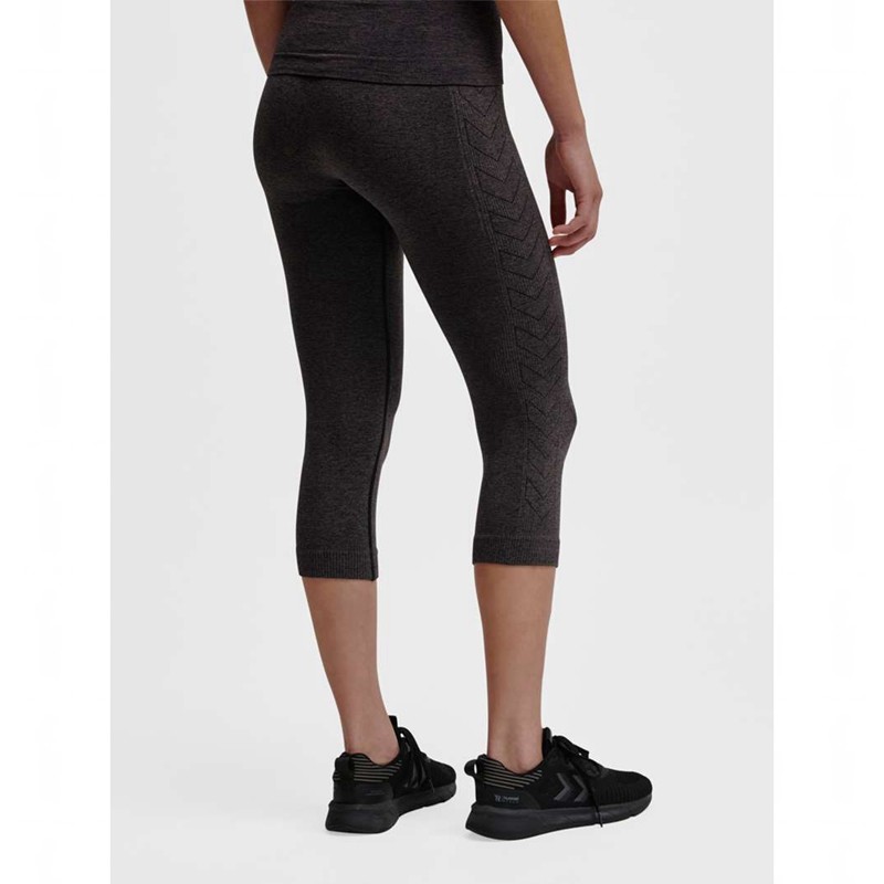 Hummel Ci Seamless 3/4 Strumpbyxor Dam Svarta | 195324-869