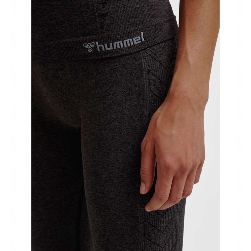 Hummel Ci Seamless 3/4 Strumpbyxor Dam Svarta | 195324-869