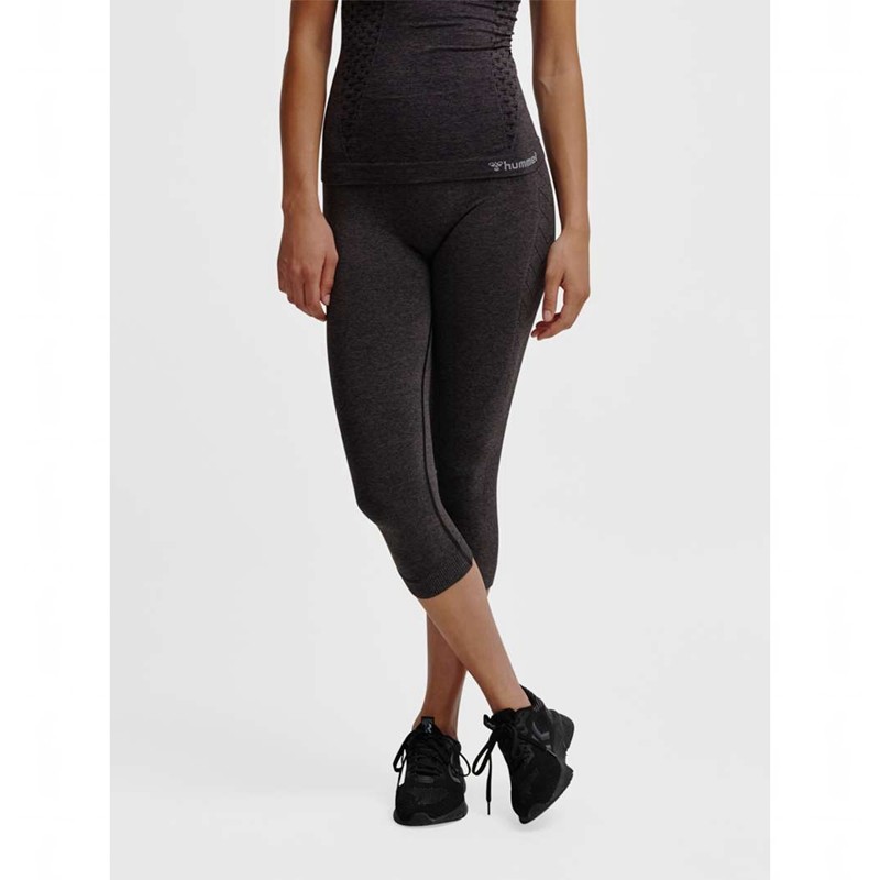 Hummel Ci Seamless 3/4 Strumpbyxor Dam Svarta | 195324-869