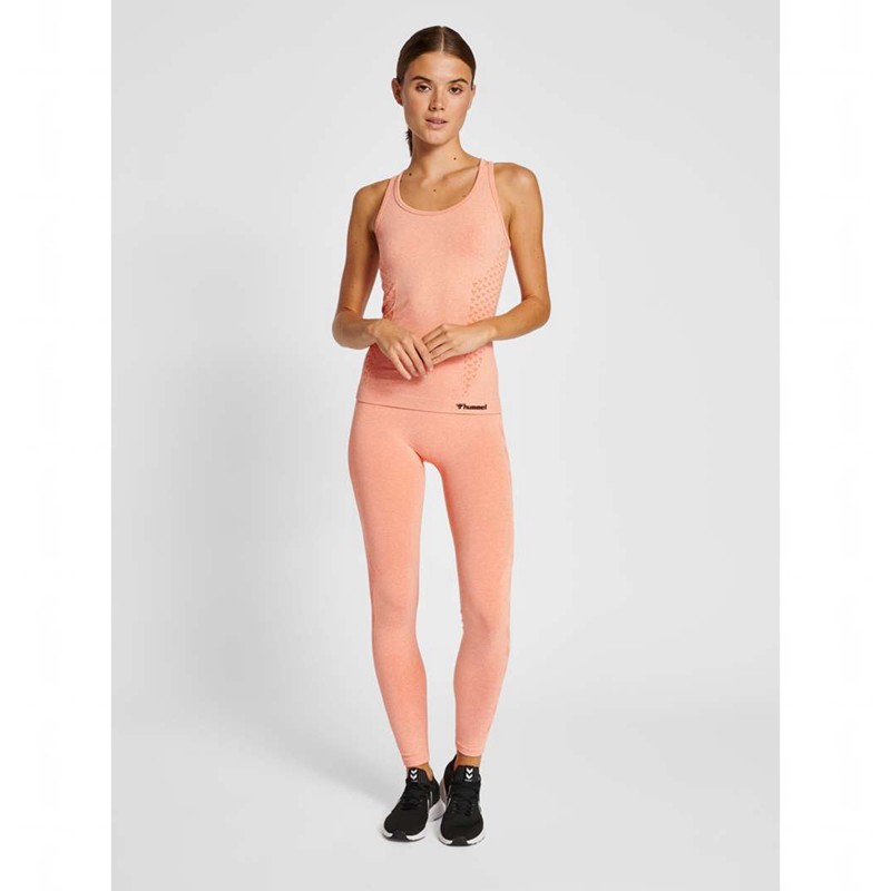 Hummel Ci Seamless Mid Waist Shorts Dam Korall | 190182-228