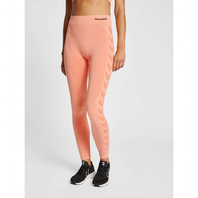 Hummel Ci Seamless Mid Waist Shorts Dam Korall | 190182-228