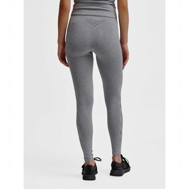 Hummel Ci Seamless Mid Waist Strumpbyxor Dam Grå | 238248-675