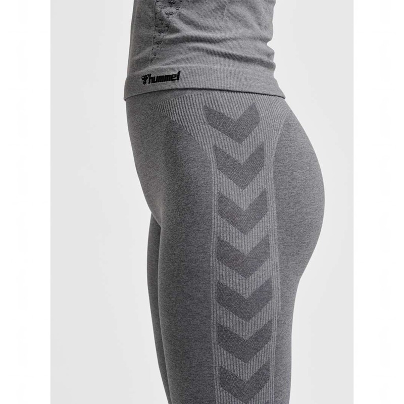 Hummel Ci Seamless Mid Waist Strumpbyxor Dam Grå | 238248-675