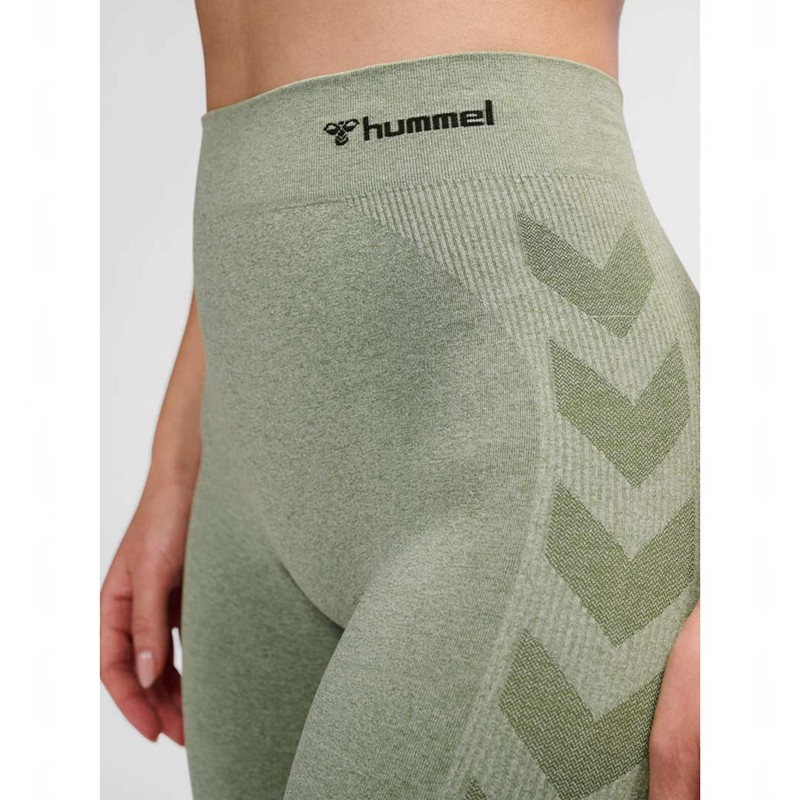 Hummel Ci Seamless Mid Waist Strumpbyxor Dam Gröna | 283845-087