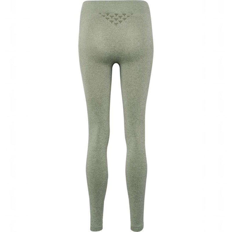 Hummel Ci Seamless Mid Waist Strumpbyxor Dam Gröna | 283845-087