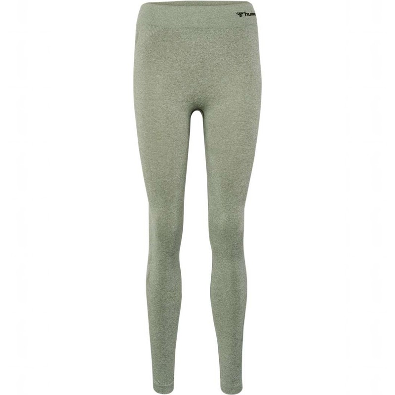 Hummel Ci Seamless Mid Waist Strumpbyxor Dam Gröna | 283845-087
