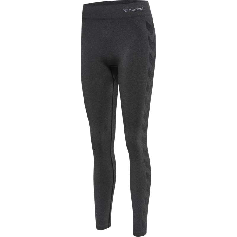 Hummel Ci Seamless Mid Waist Strumpbyxor Dam Svarta | 284634-624