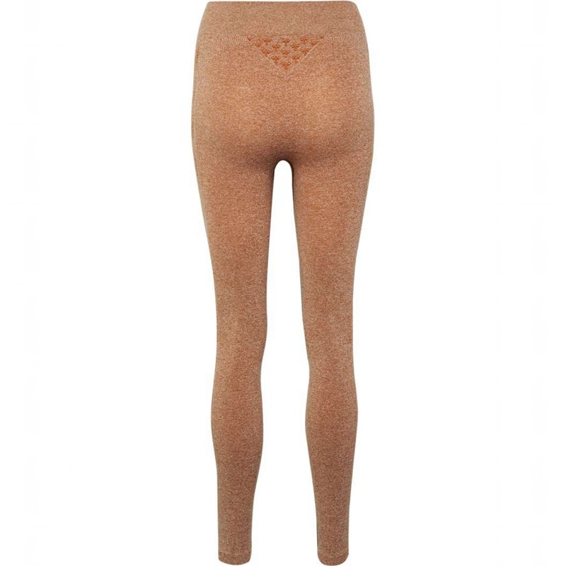 Hummel Ci Seamless Mid Waist T-shirt Dam Bruna | 228215-550