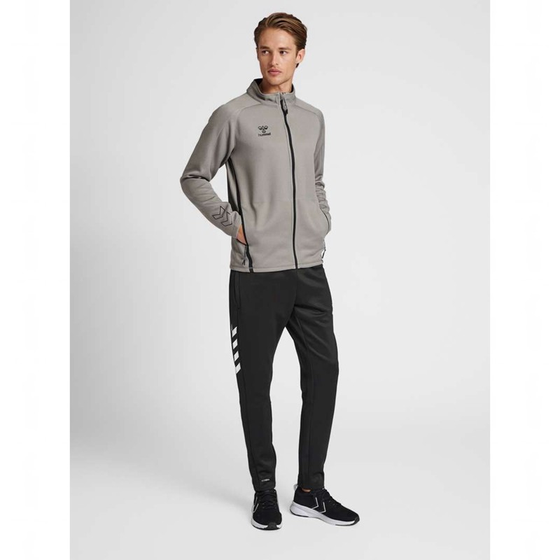 Hummel Cima Xk Zip T-shirt Herr Grå | 049344-171