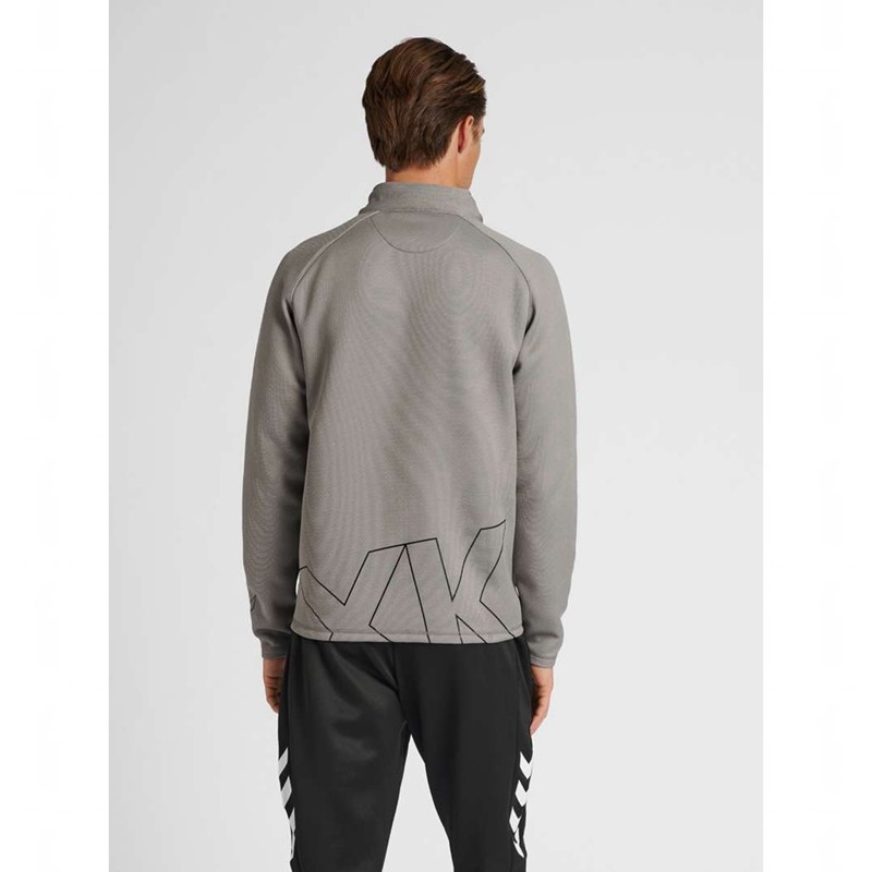Hummel Cima Xk Zip T-shirt Herr Grå | 049344-171