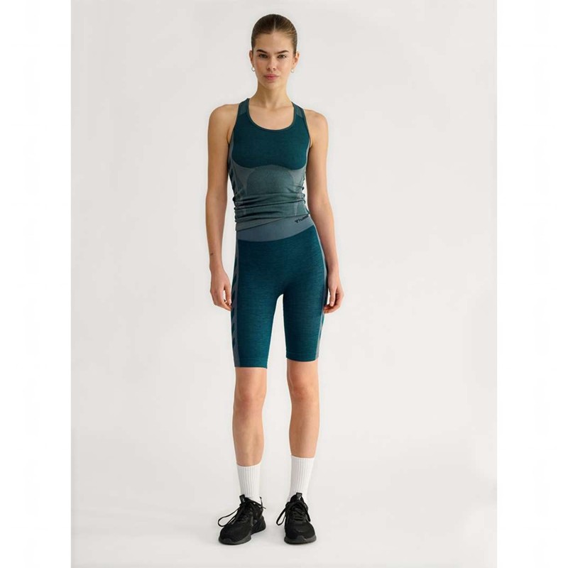Hummel Clea Seamless Cycling Shorts Dam Blå | 862192-565