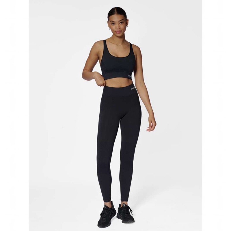 Hummel Clea Seamless Mid Waist Jackor Dam Svarta | 304197-555
