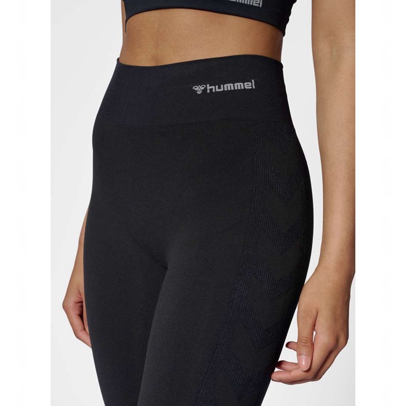 Hummel Clea Seamless Mid Waist Jackor Dam Svarta | 304197-555
