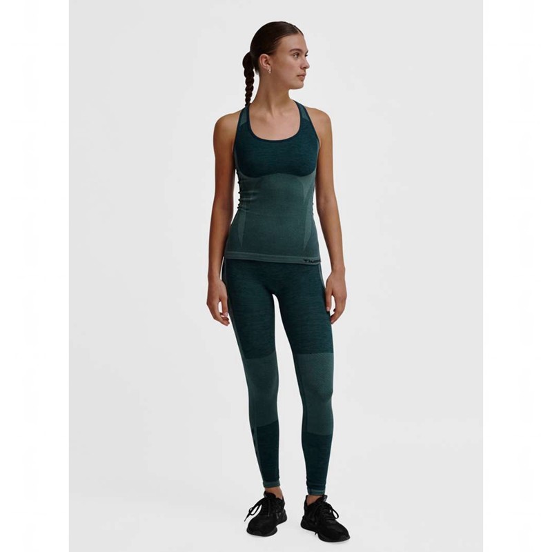 Hummel Clea Seamless Shorts Dam Gröna | 794960-426
