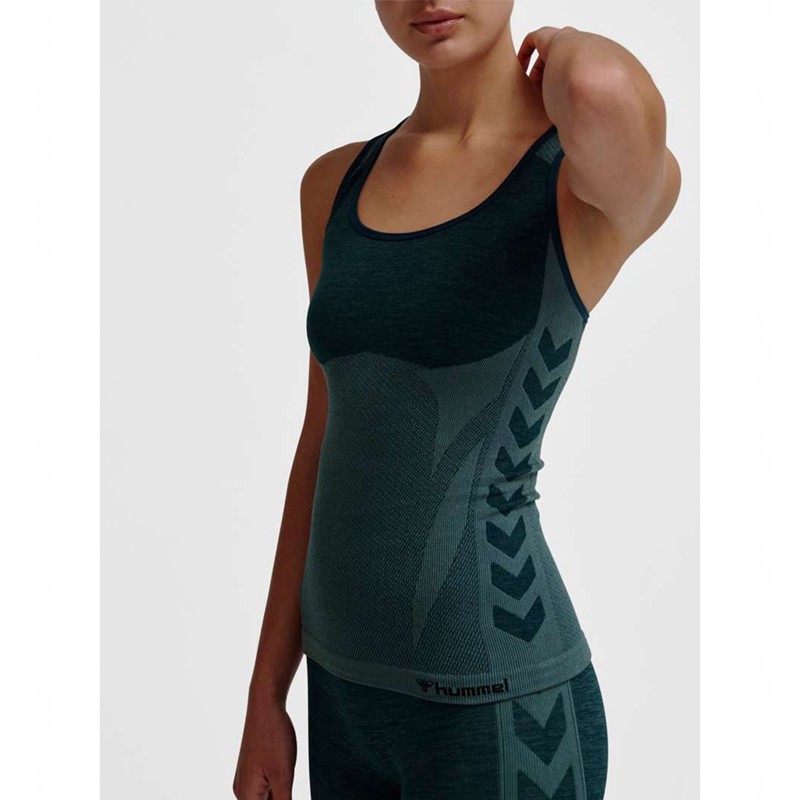 Hummel Clea Seamless Shorts Dam Gröna | 794960-426