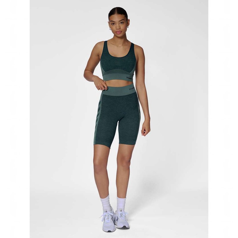 Hummel Clea Seamless Top Sport BH Dam Gröna | 985021-067