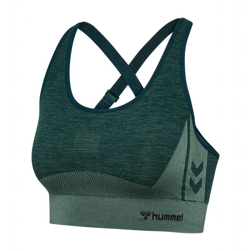 Hummel Clea Seamless Top Sport BH Dam Gröna | 985021-067