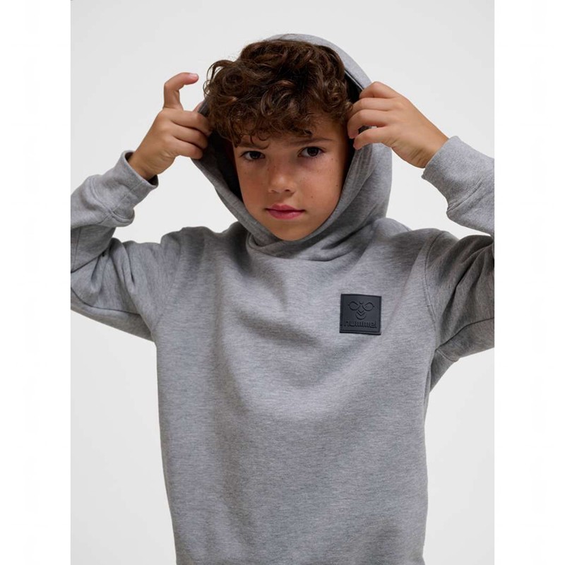 Hummel Clean Hoodie Barn Grå | 946551-118