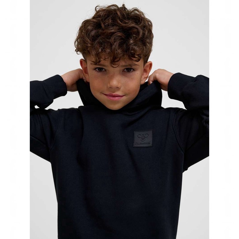 Hummel Clean Hoodie Barn Svarta | 185243-495