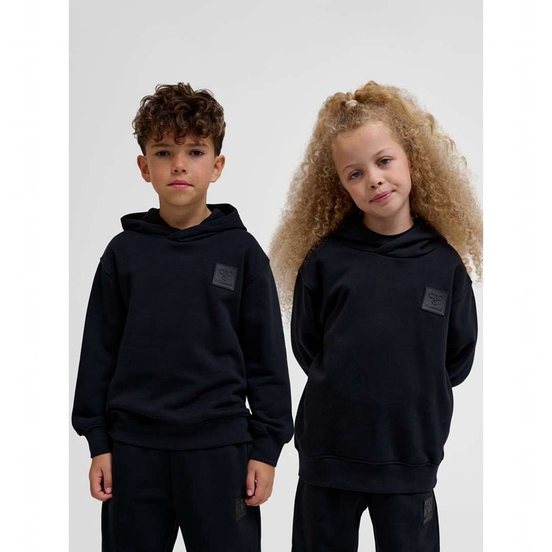 Hummel Clean Hoodie Barn Svarta | 185243-495
