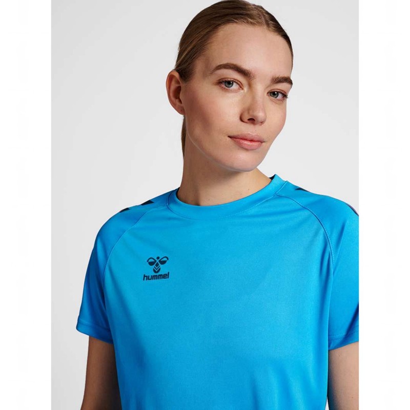 Hummel Core Xk Core Poly S/S T-shirt Dam Blå | 880548-097