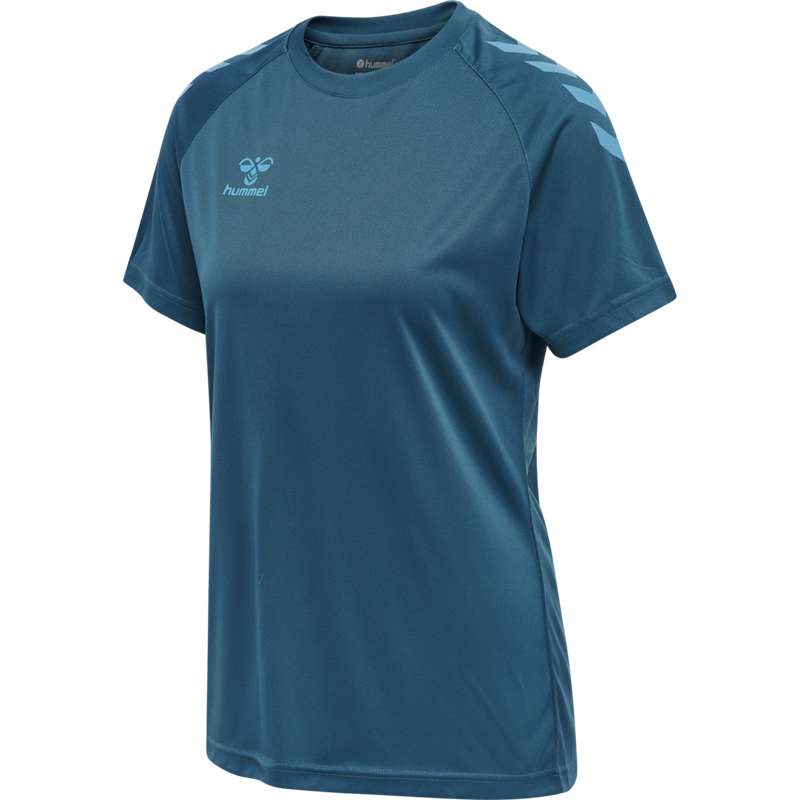 Hummel Core Xk Core Poly S/S T-shirt Dam Blå | 583549-726