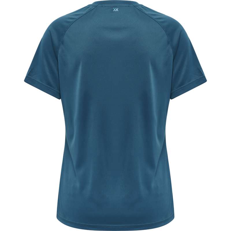 Hummel Core Xk Core Poly S/S T-shirt Dam Blå | 583549-726