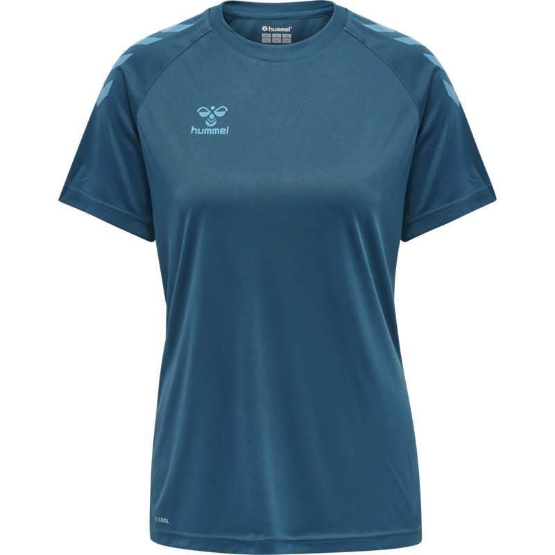 Hummel Core Xk Core Poly S/S T-shirt Dam Blå | 583549-726