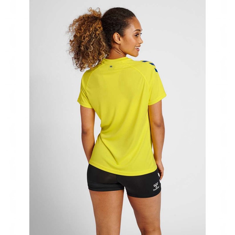 Hummel Core Xk Core Poly S/S T-shirt Dam Gula | 645561-886