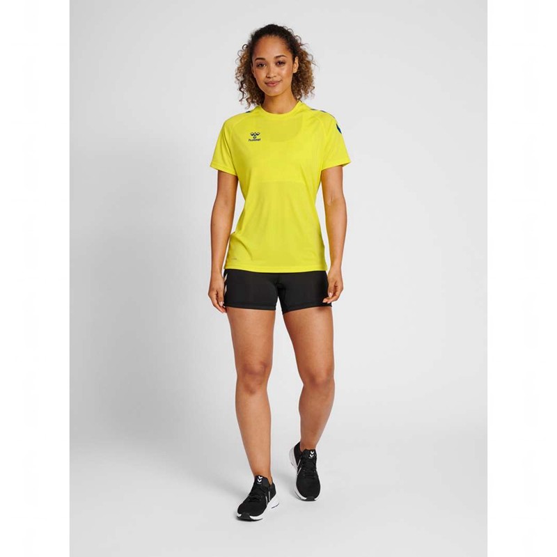 Hummel Core Xk Core Poly S/S T-shirt Dam Gula | 645561-886
