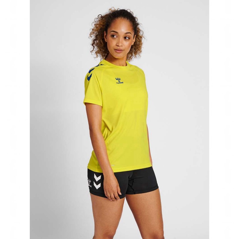 Hummel Core Xk Core Poly S/S T-shirt Dam Gula | 645561-886
