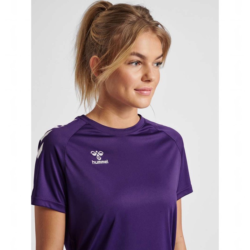 Hummel Core Xk Core Poly S/S T-shirt Dam Lila | 936625-498