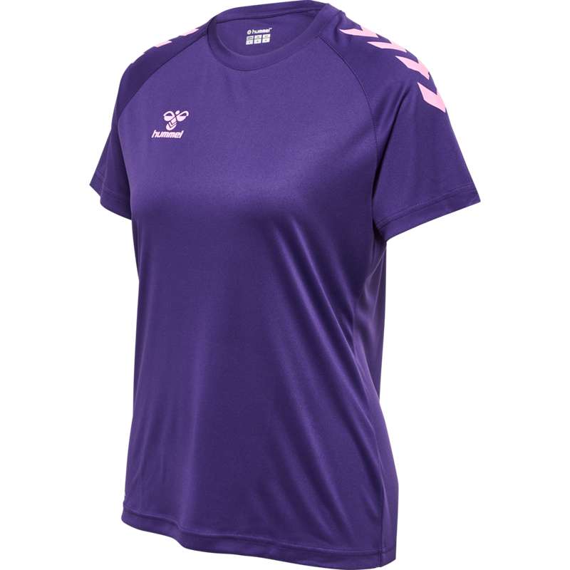 Hummel Core Xk Core Poly S/S T-shirt Dam Lila | 221345-398
