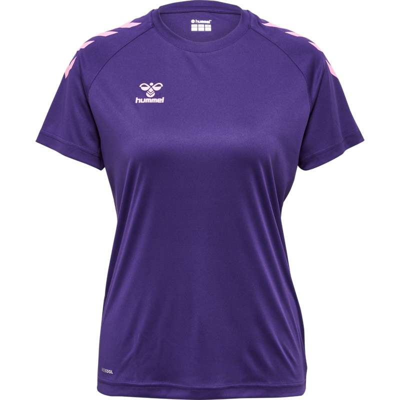 Hummel Core Xk Core Poly S/S T-shirt Dam Lila | 221345-398