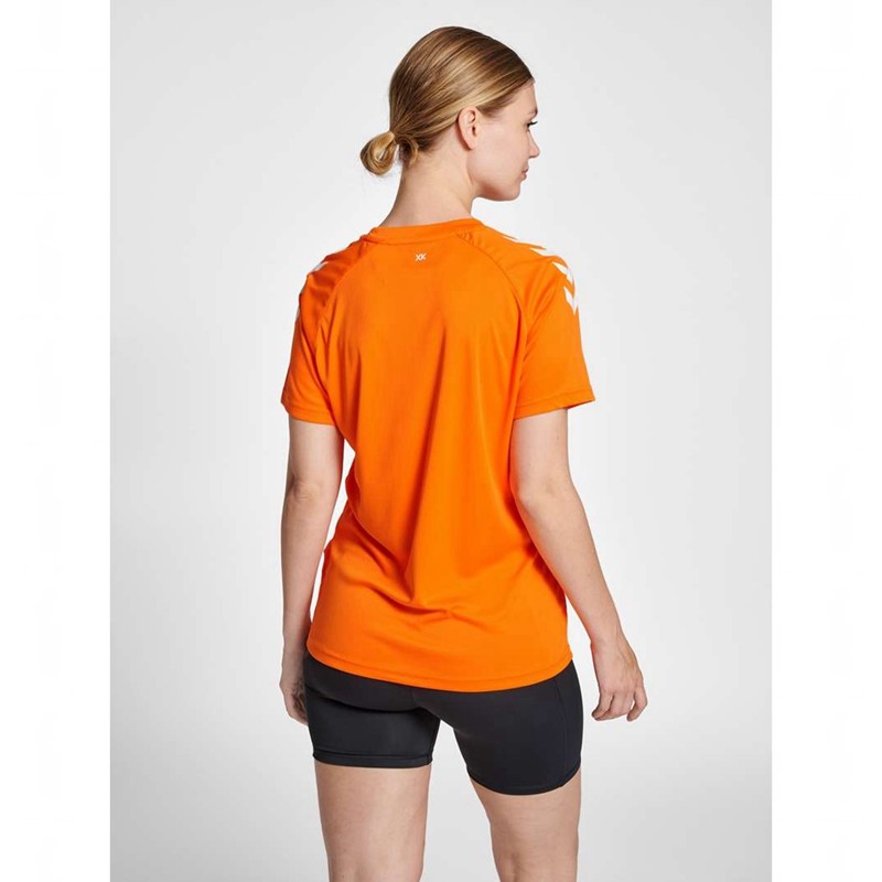 Hummel Core Xk Core Poly S/S T-shirt Dam Orange | 347983-428