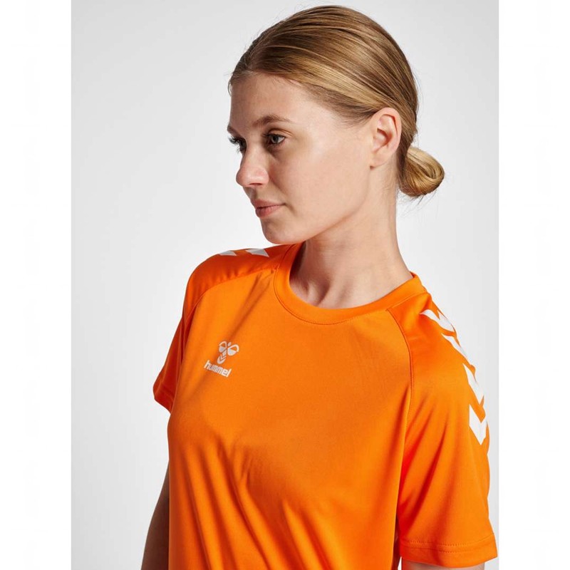 Hummel Core Xk Core Poly S/S T-shirt Dam Orange | 347983-428
