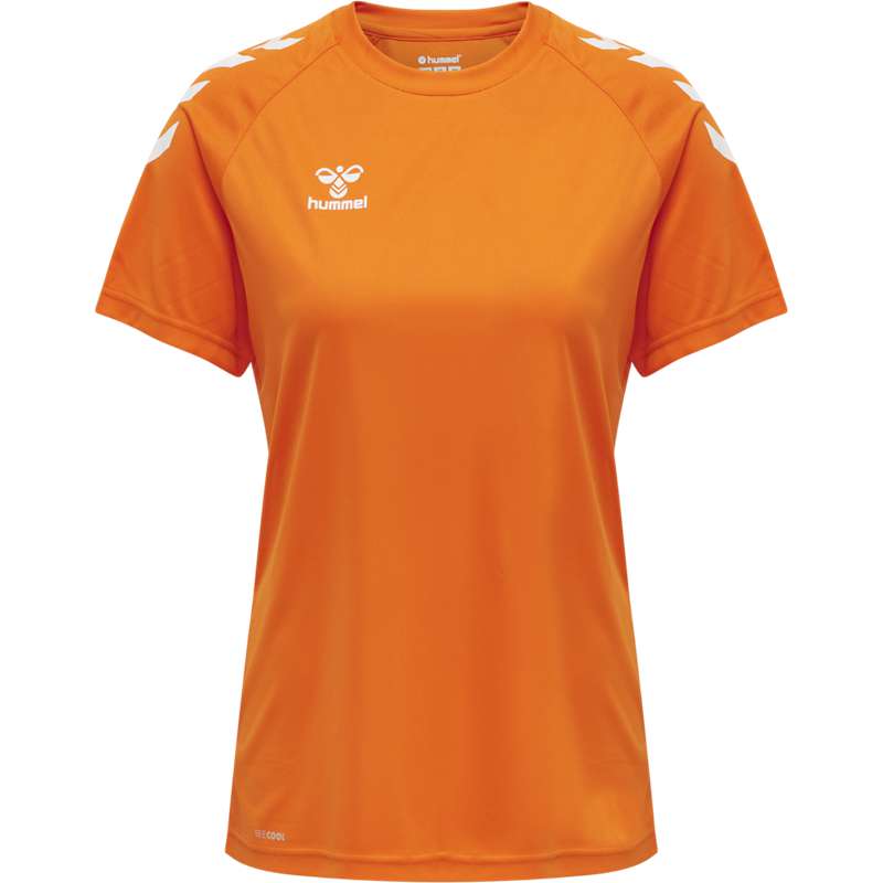 Hummel Core Xk Core Poly S/S T-shirt Dam Orange | 347983-428